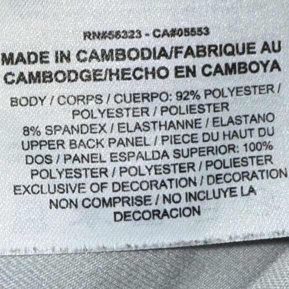 Nike Dri-Fit Safety Yellow Reflective Gray Strip Running Tennis Tank Size L - Picture 8 of 9